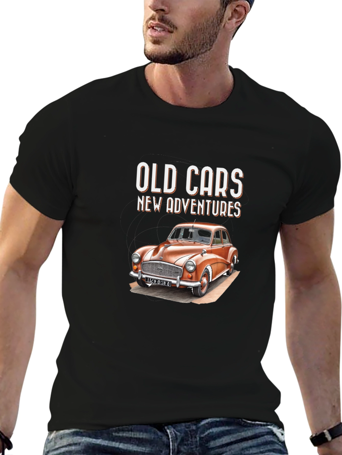 Old Cars New Adventures Graphic T-Shirt