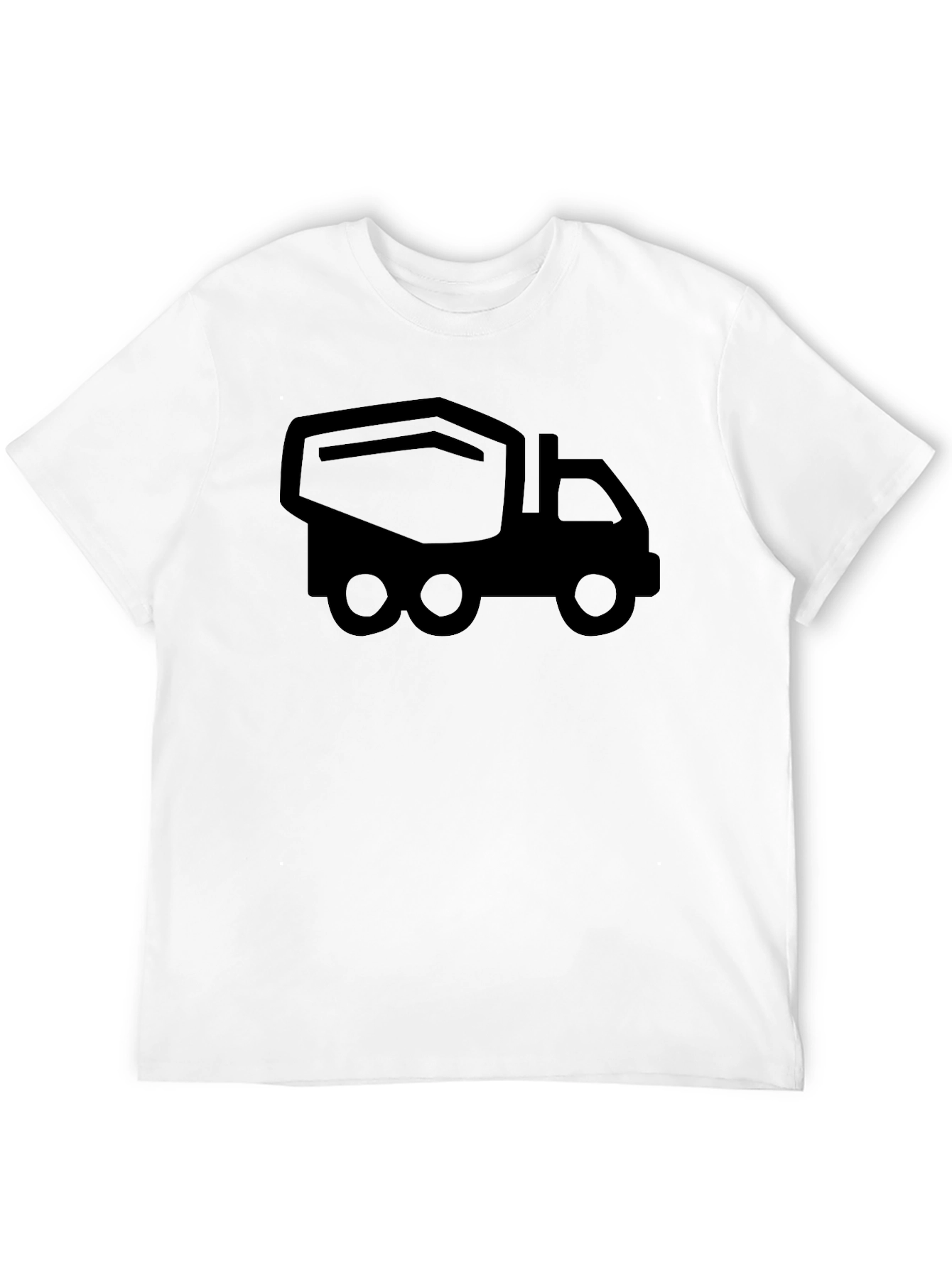 Black Cement Mixer Truck T-Shirt - Construction Vehicle Tee
