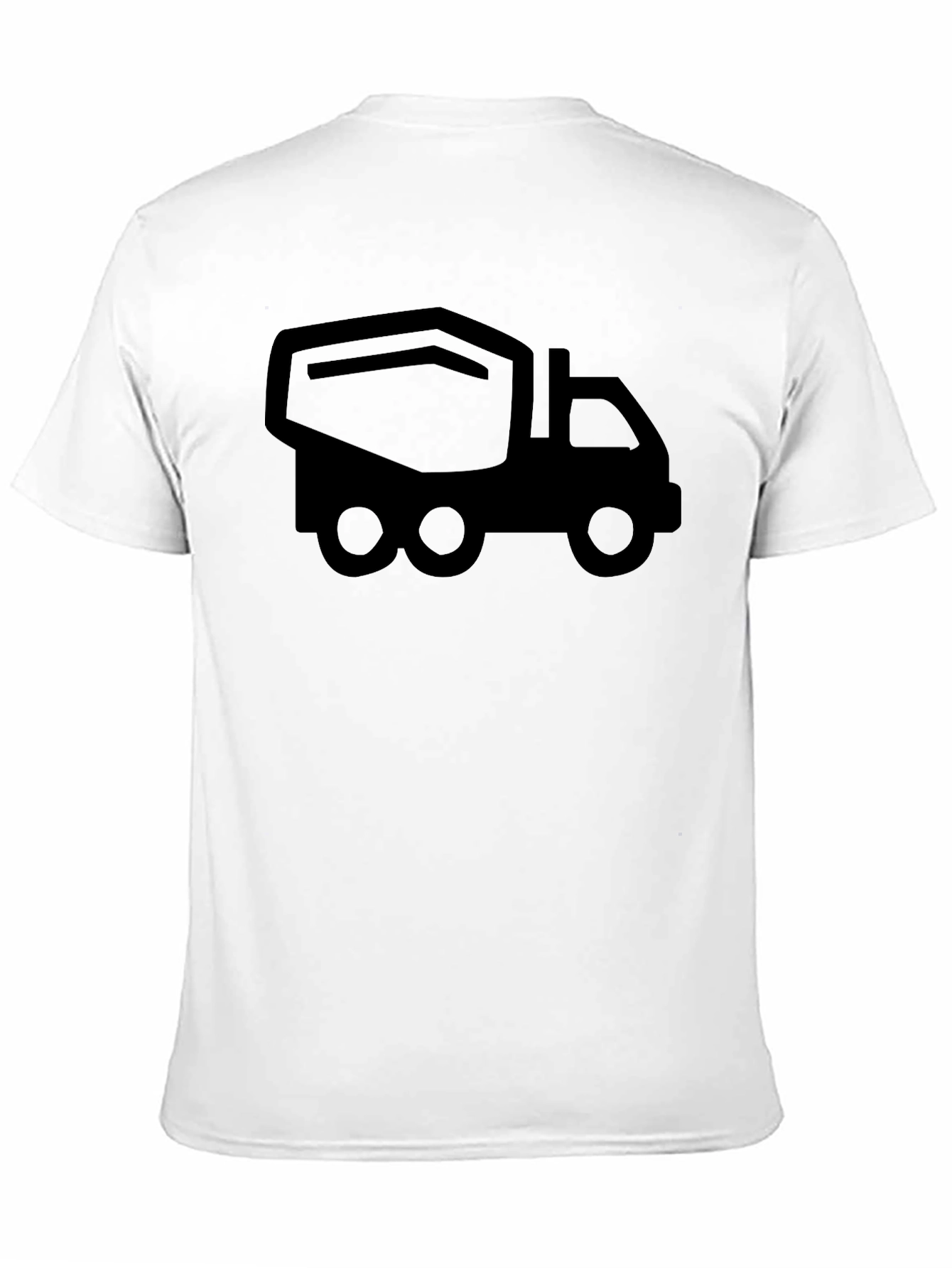 Black Cement Mixer Truck T-Shirt - Construction Vehicle Tee