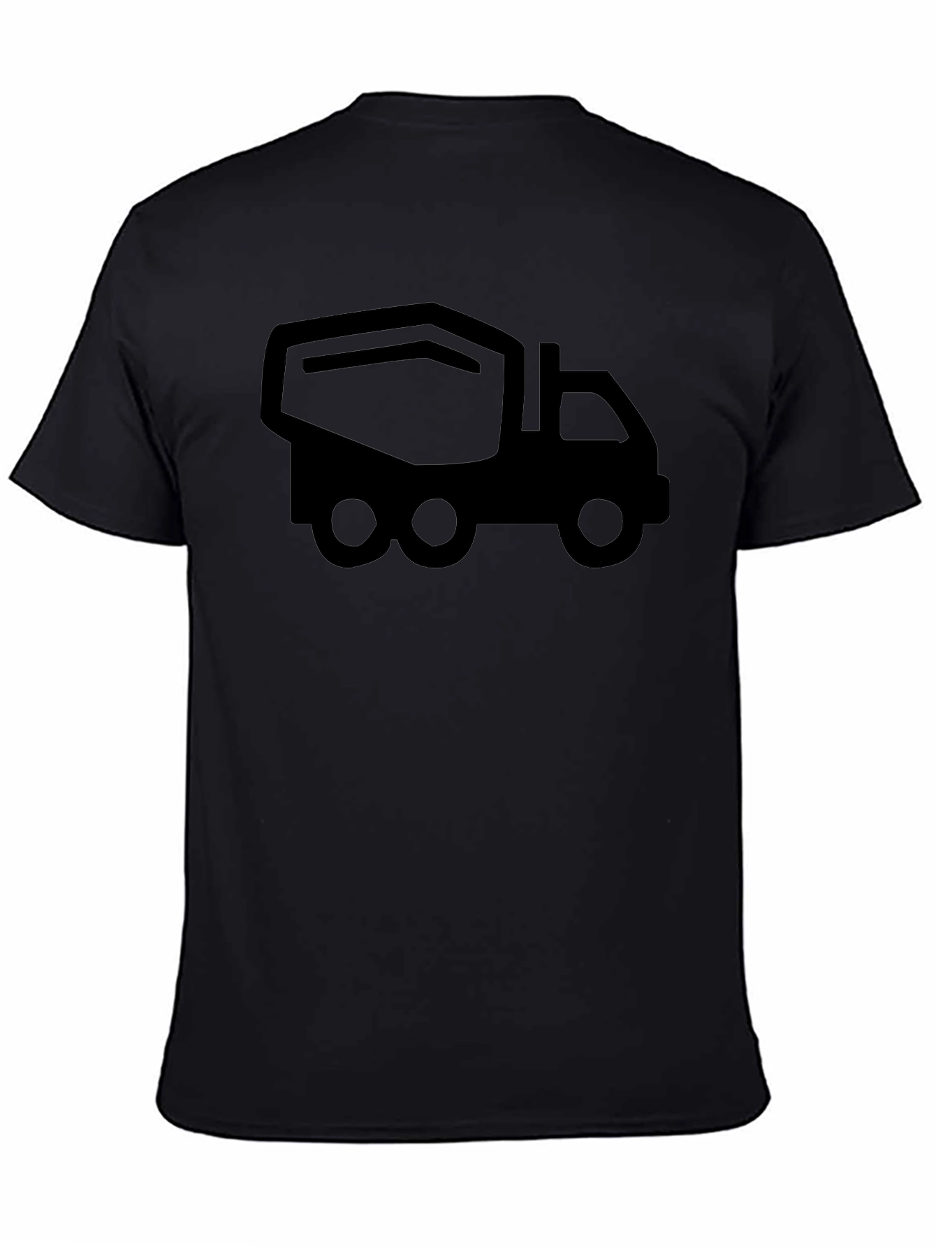 Black Cement Mixer Truck T-Shirt - Construction Vehicle Tee