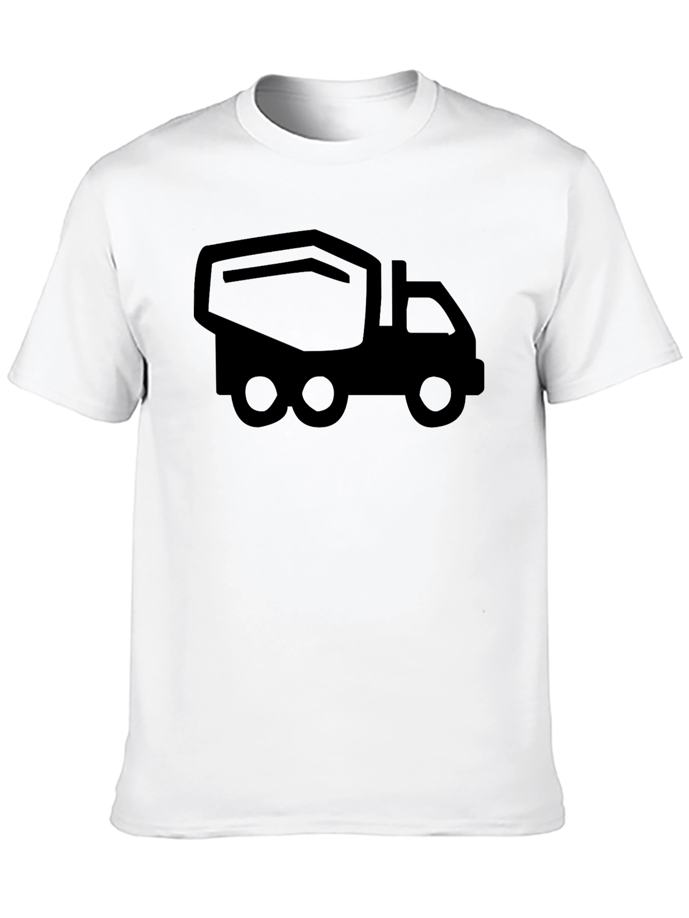Black Cement Mixer Truck T-Shirt - Construction Vehicle Tee