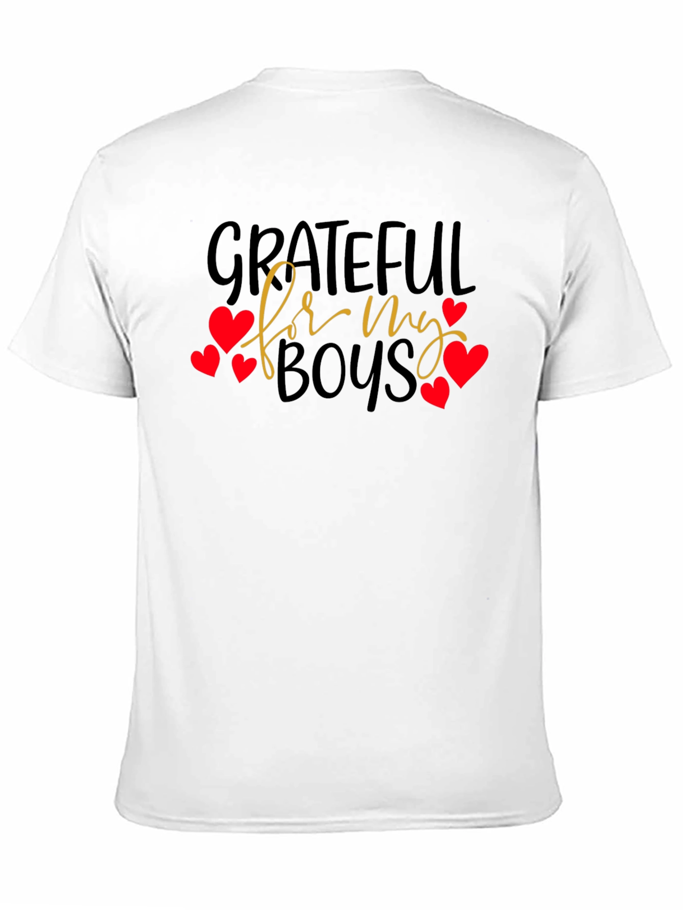 Grateful For My Boys T-Shirt -  Heart Accents