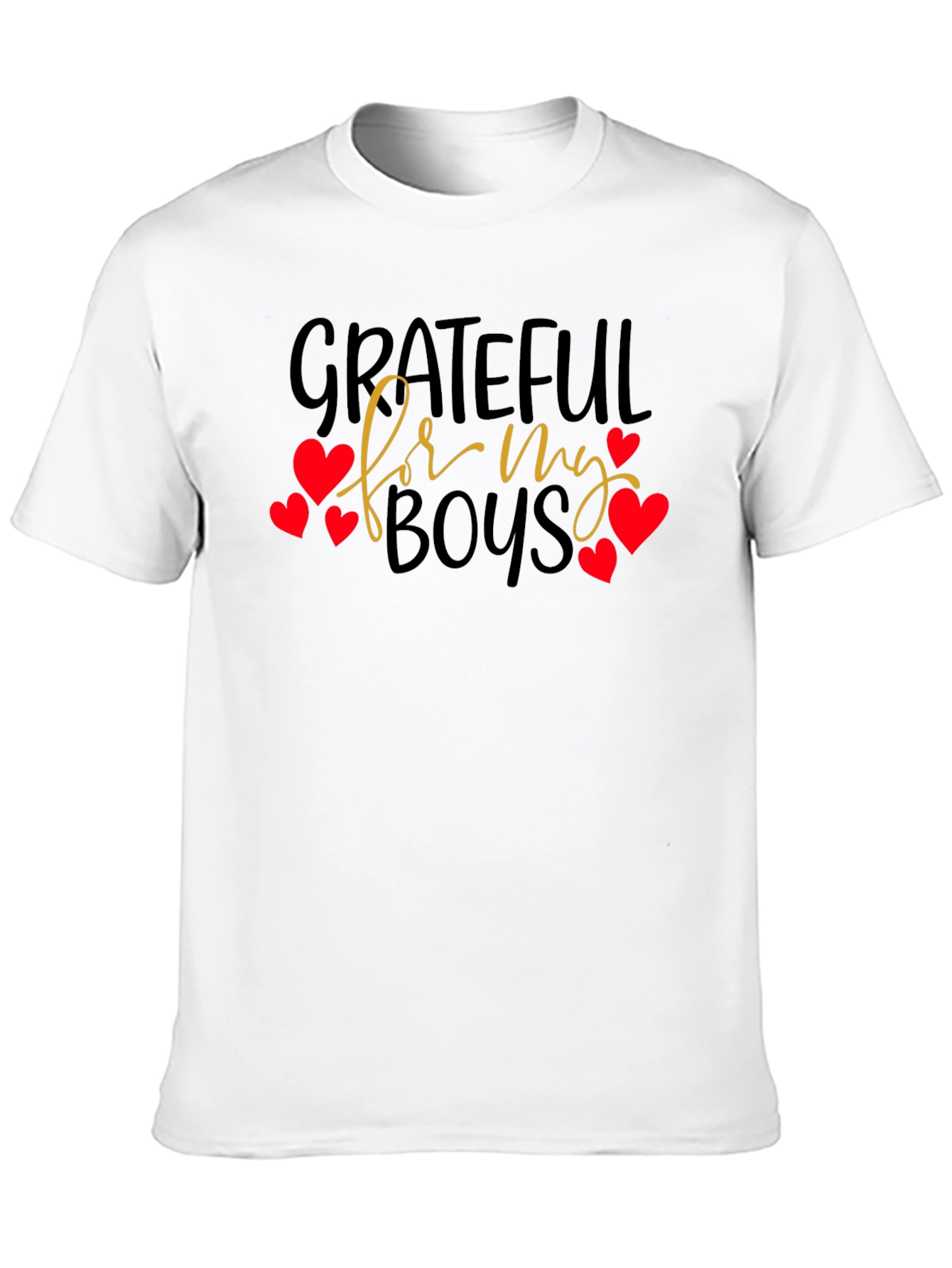 Grateful For My Boys T-Shirt -  Heart Accents