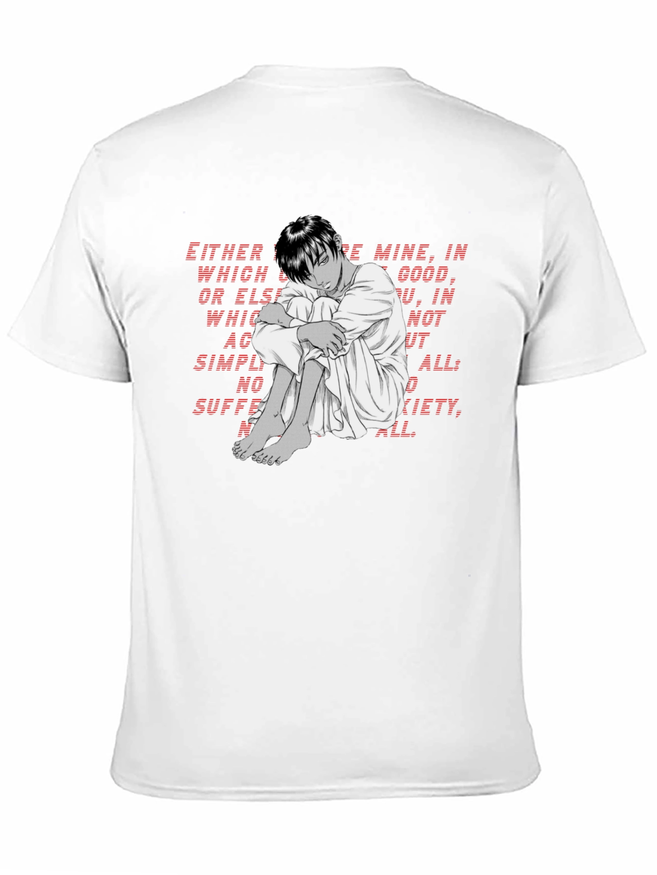 Emotional Anime Graphic T-Shirt