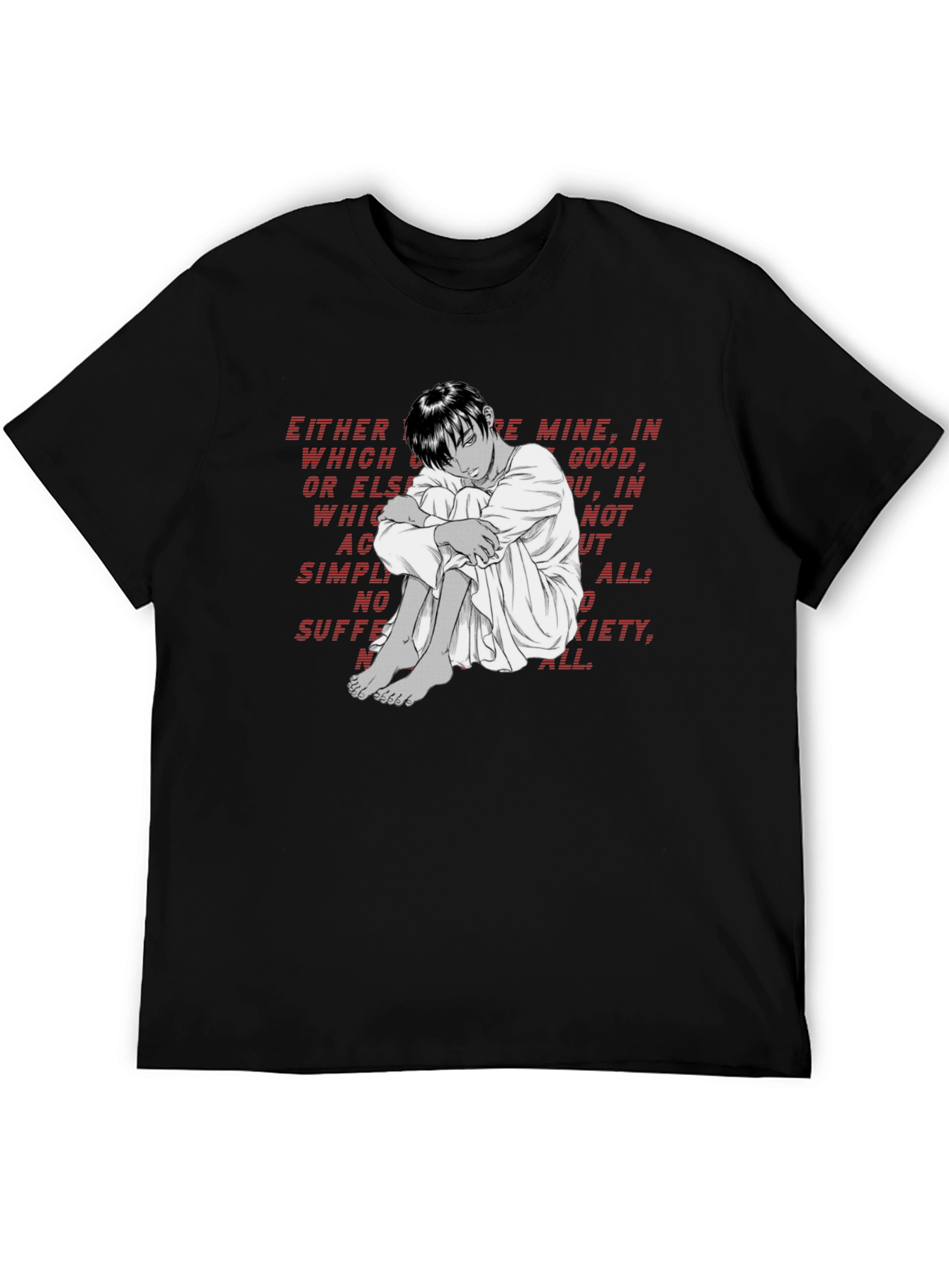 Emotional Anime Graphic T-Shirt