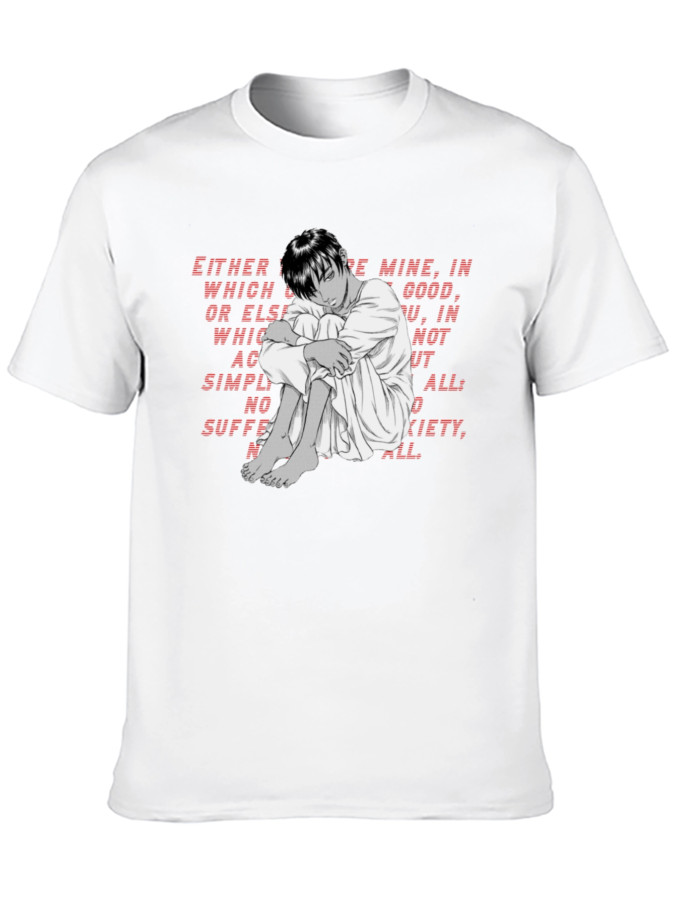 Emotional Anime Graphic T-Shirt