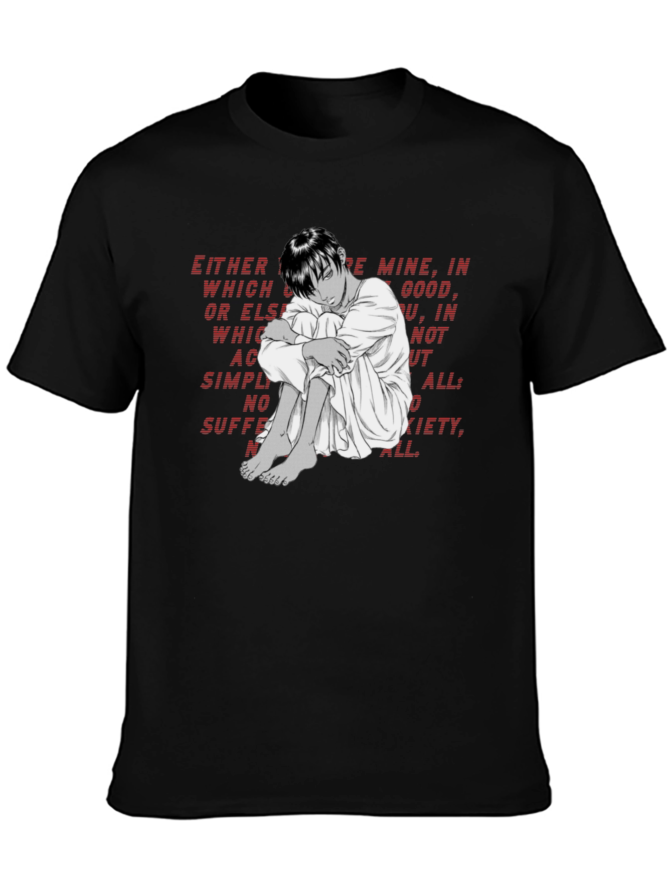 Emotional Anime Graphic T-Shirt