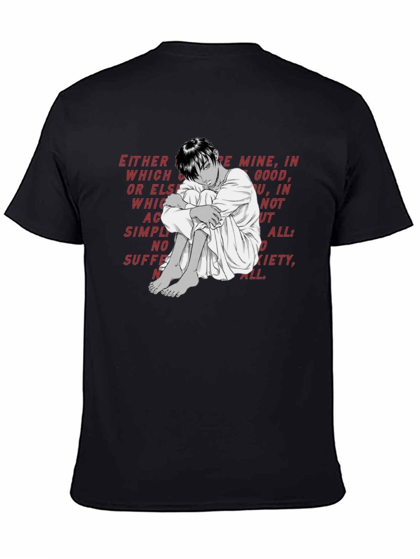 Emotional Anime Graphic T-Shirt