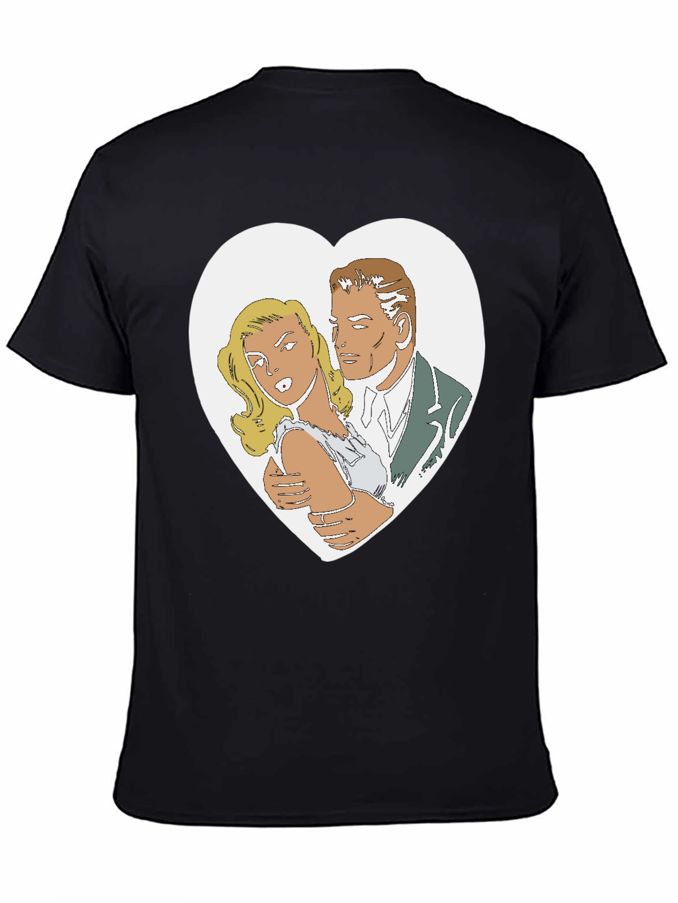 Retro Romance Graphic T-Shirt - Classic Comic Style