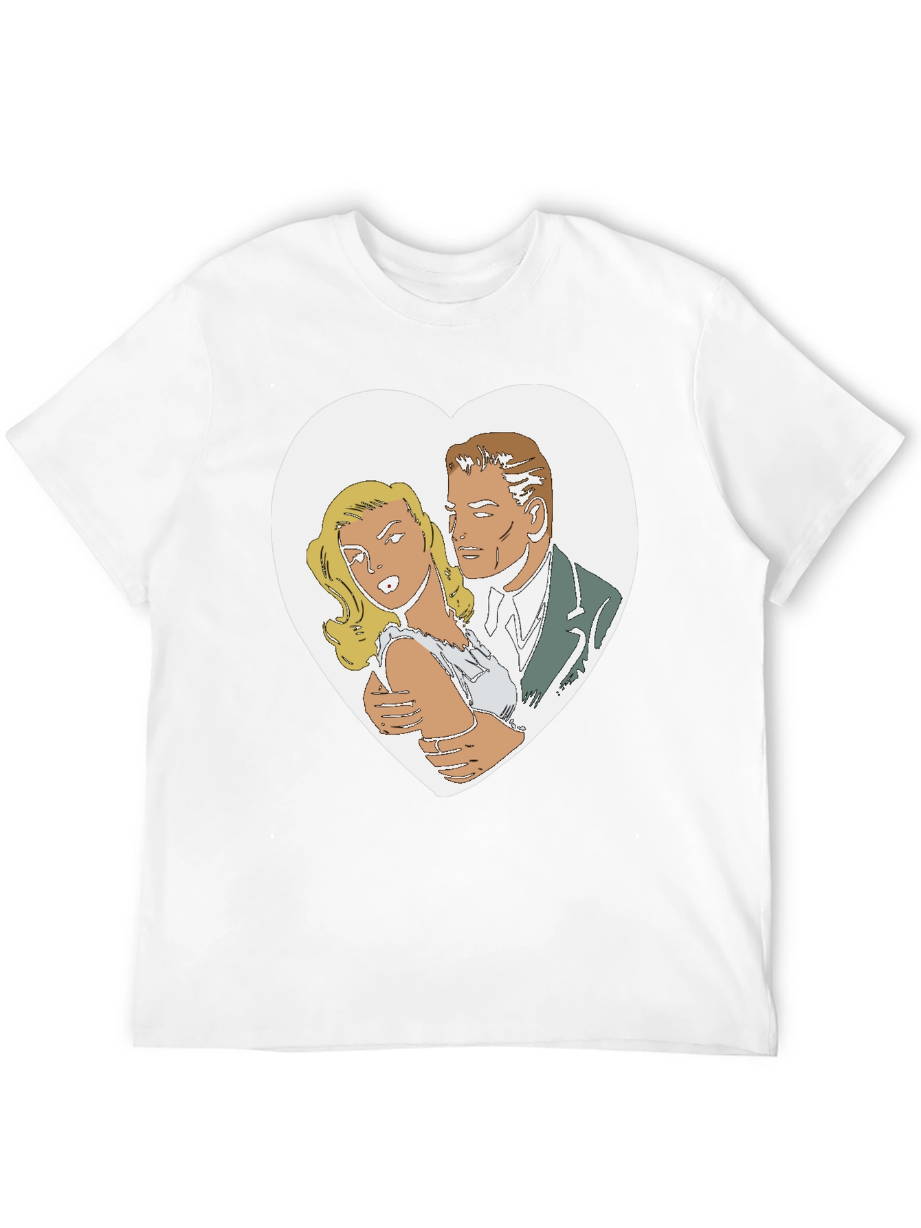 Retro Romance Graphic T-Shirt - Classic Comic Style