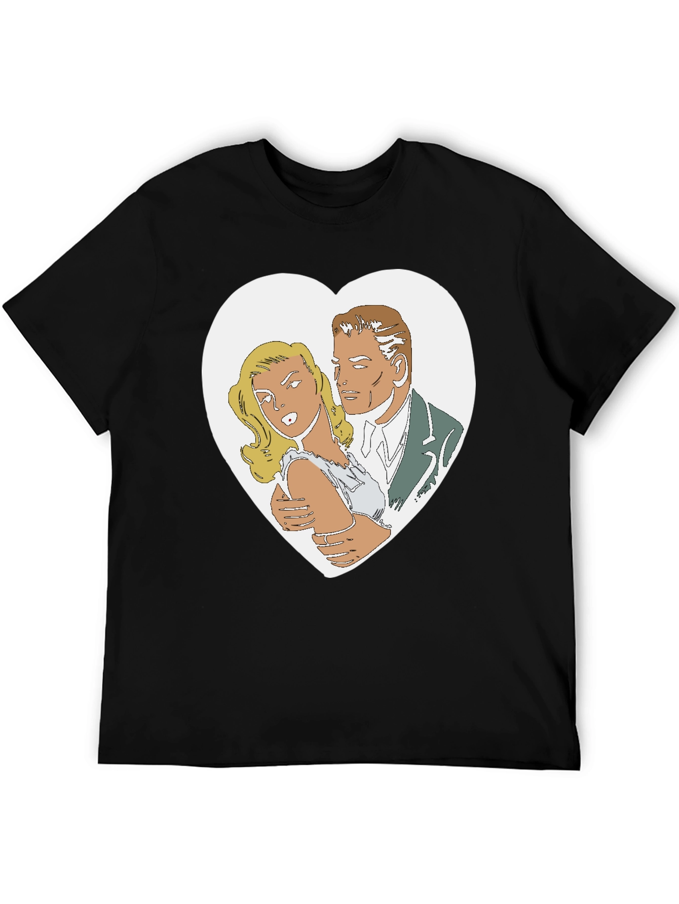 Retro Romance Graphic T-Shirt - Classic Comic Style