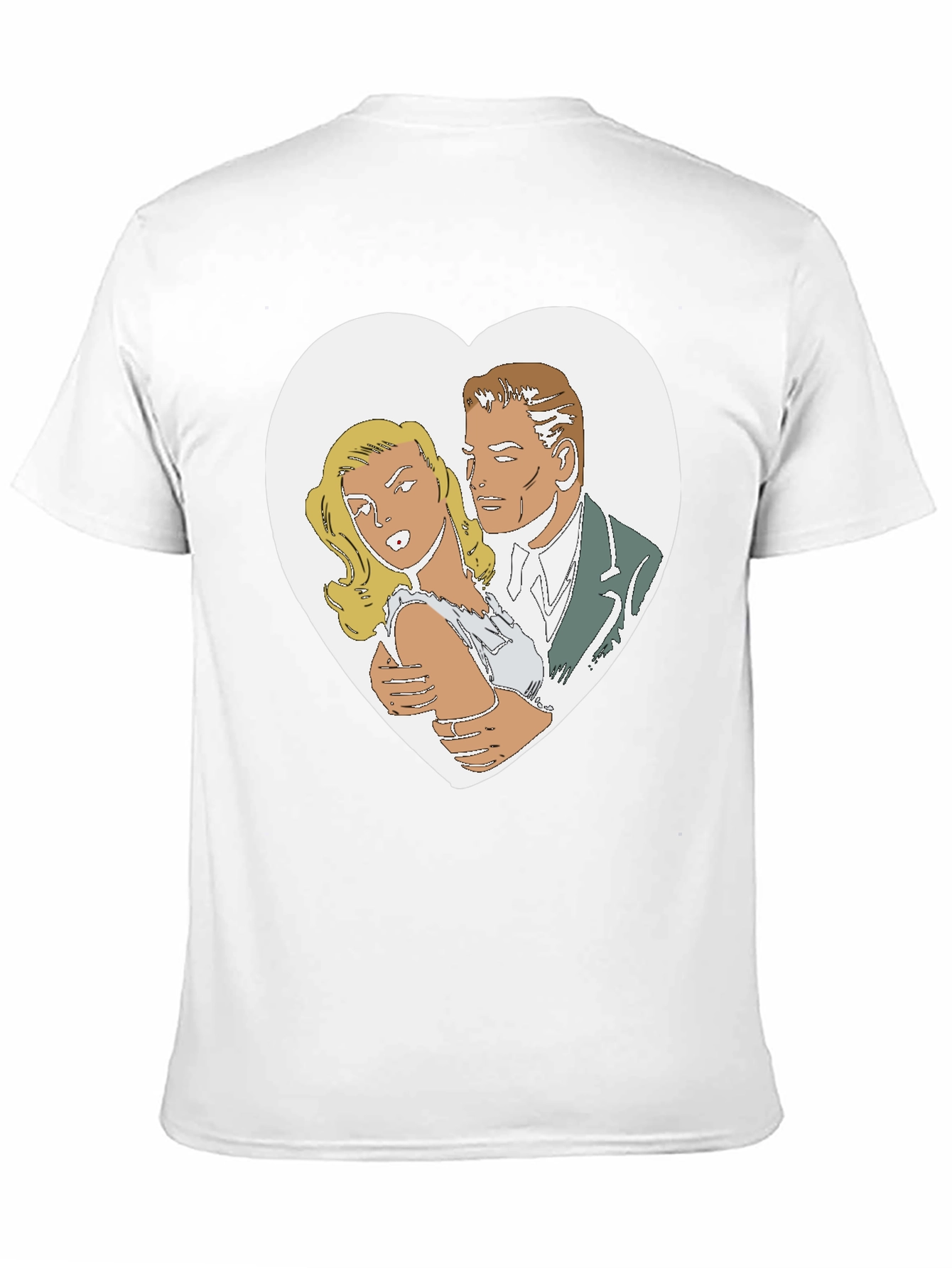 Retro Romance Graphic T-Shirt - Classic Comic Style