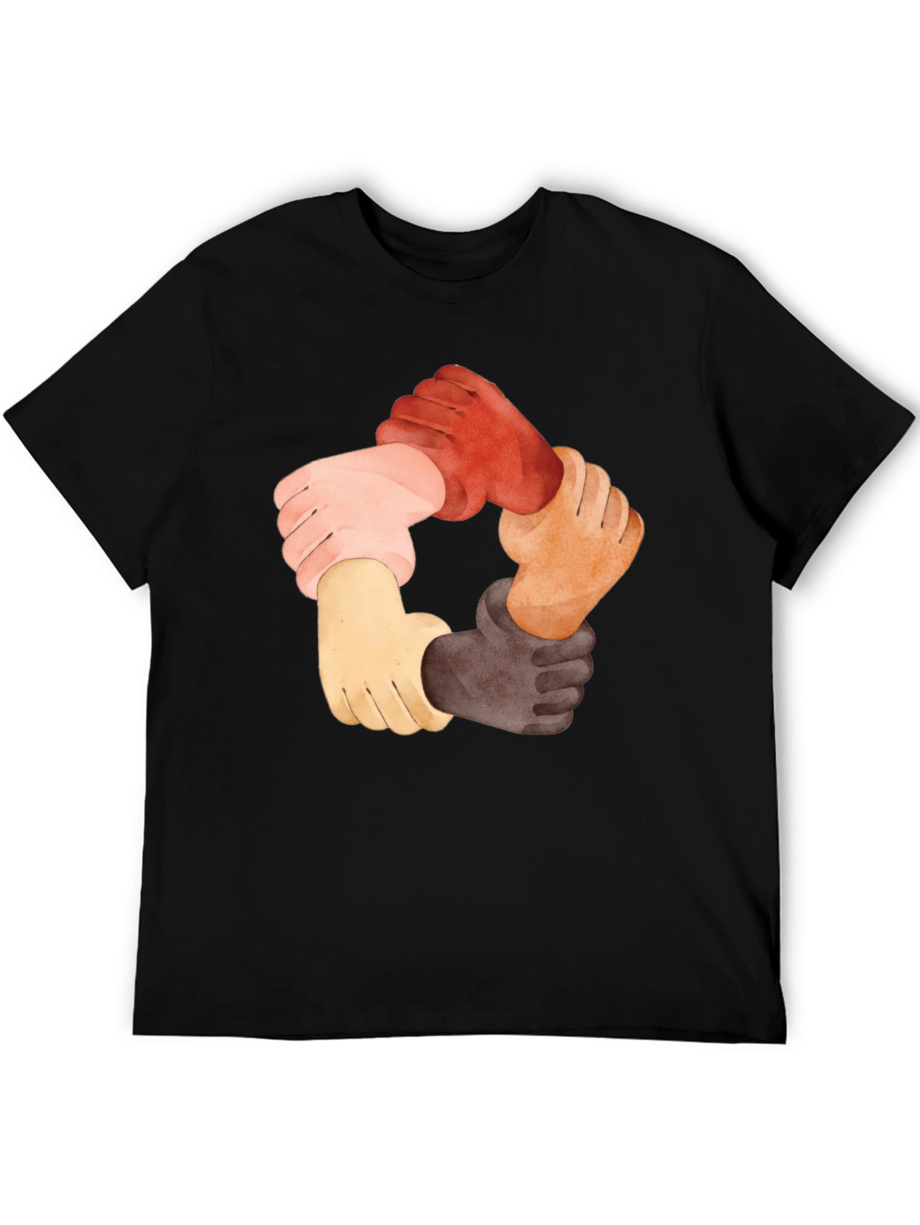 Unity Hands Graphic Tee - Black