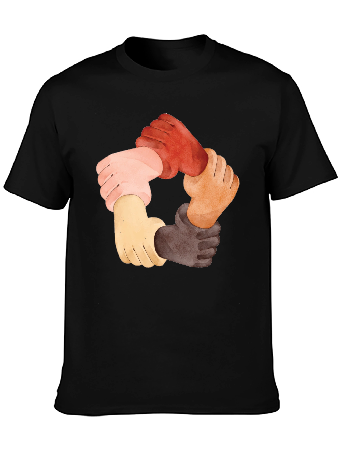Unity Hands Graphic Tee - Black