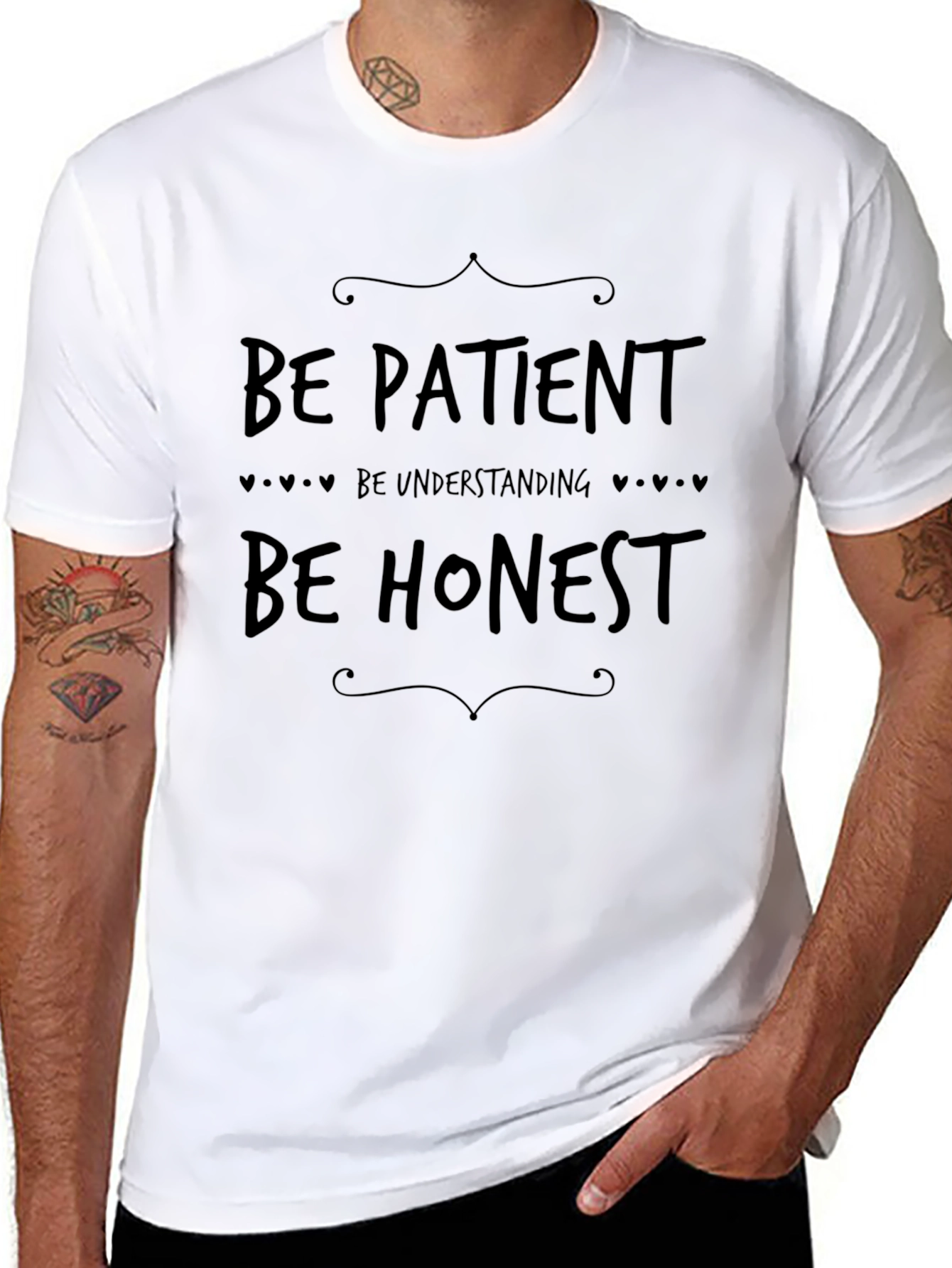 Be Patient Understanding Honest - Graphic T-Shirt