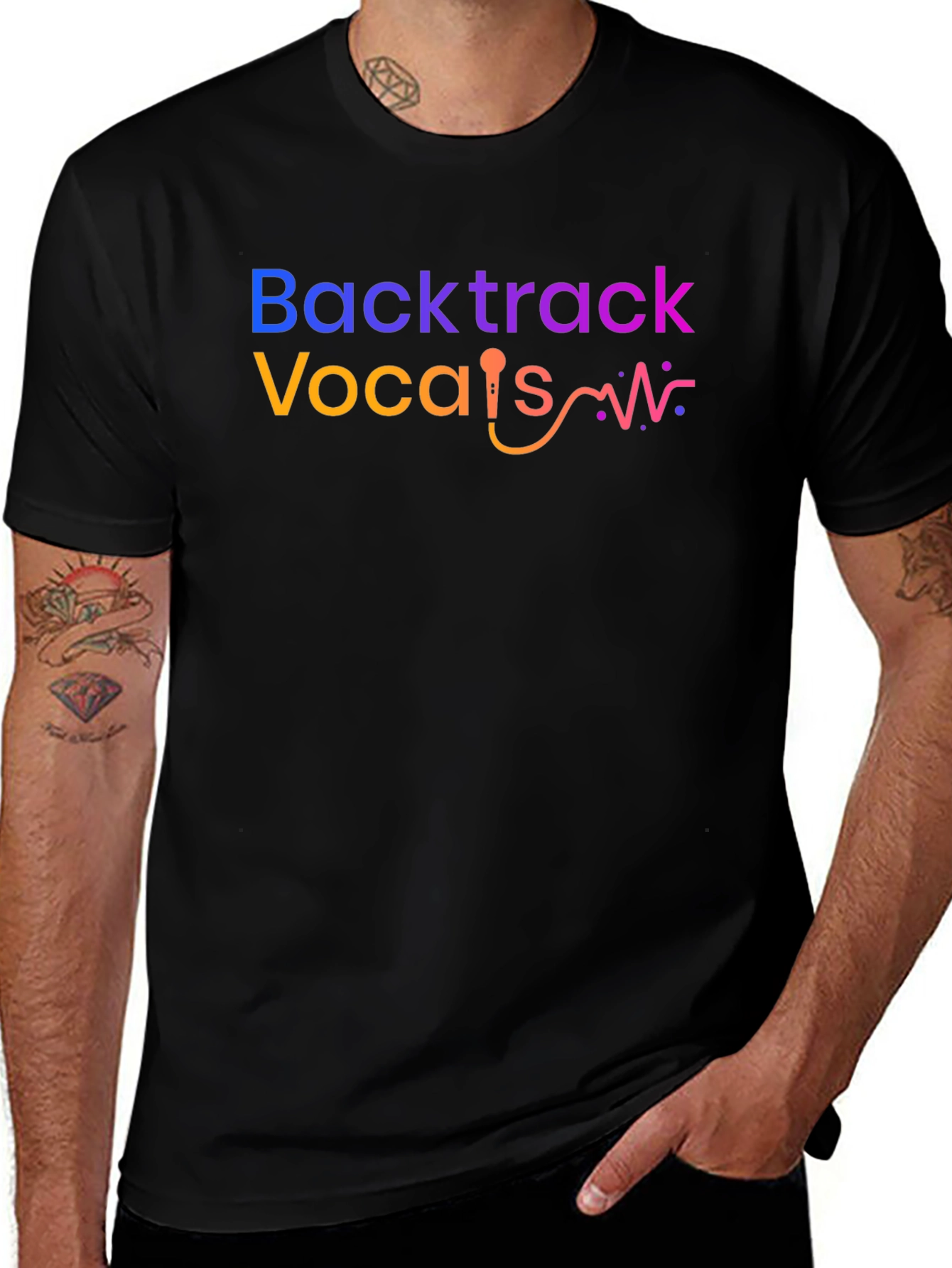 Backtrack Vocals T-Shirt - Music Lover Tee