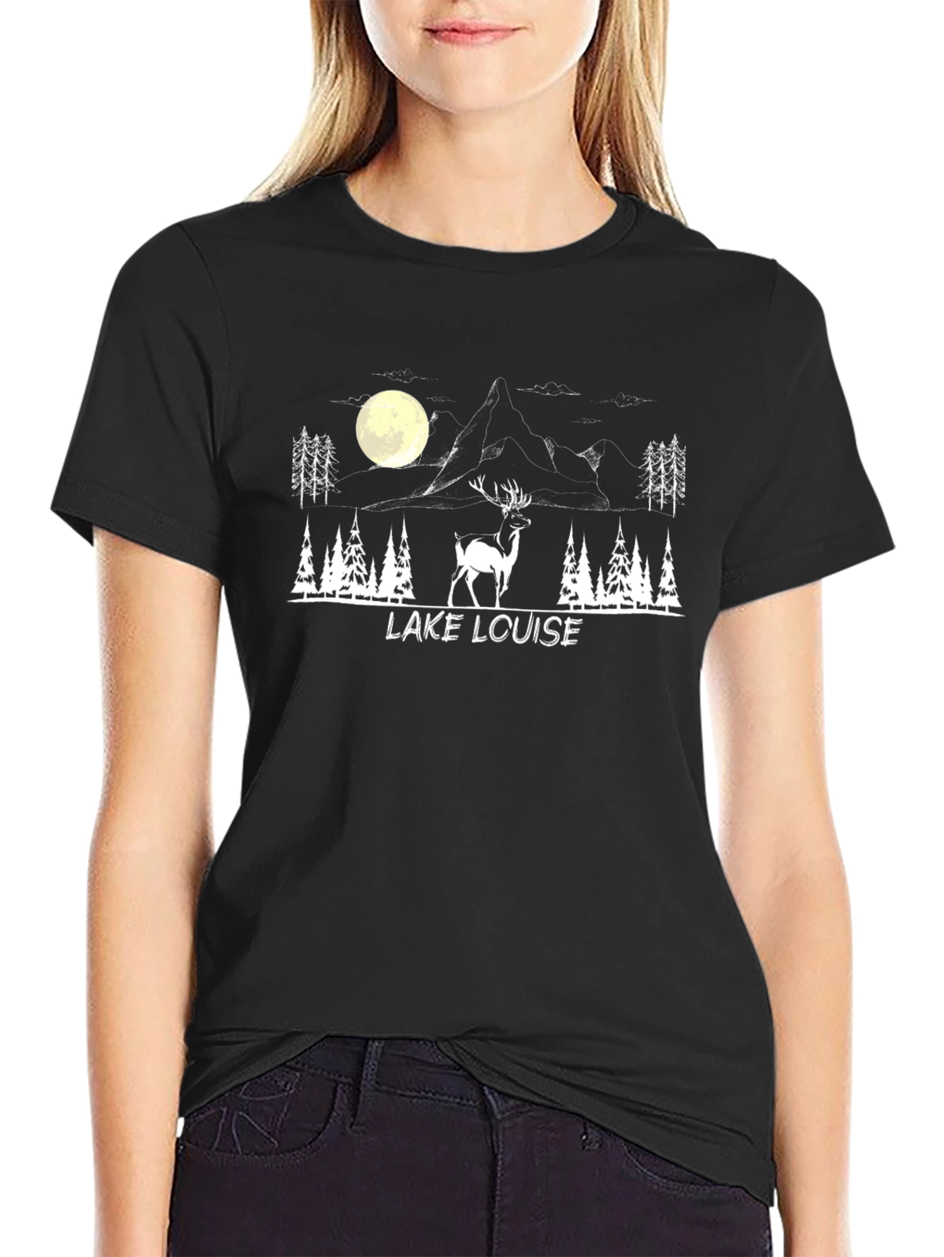 Lake Louise Graphic Tee - Black