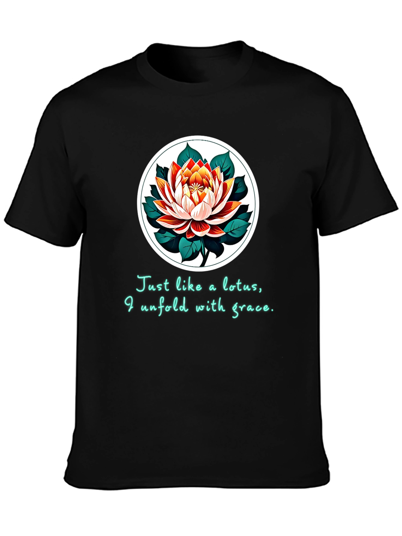 Lotus Grace T-Shirt - Unfold with Elegance