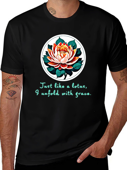 Lotus Grace T-Shirt - Unfold with Elegance