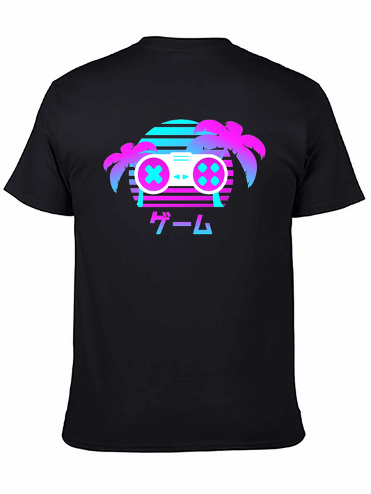 Retro Gaming T-Shirt - Vaporwave Controller Design