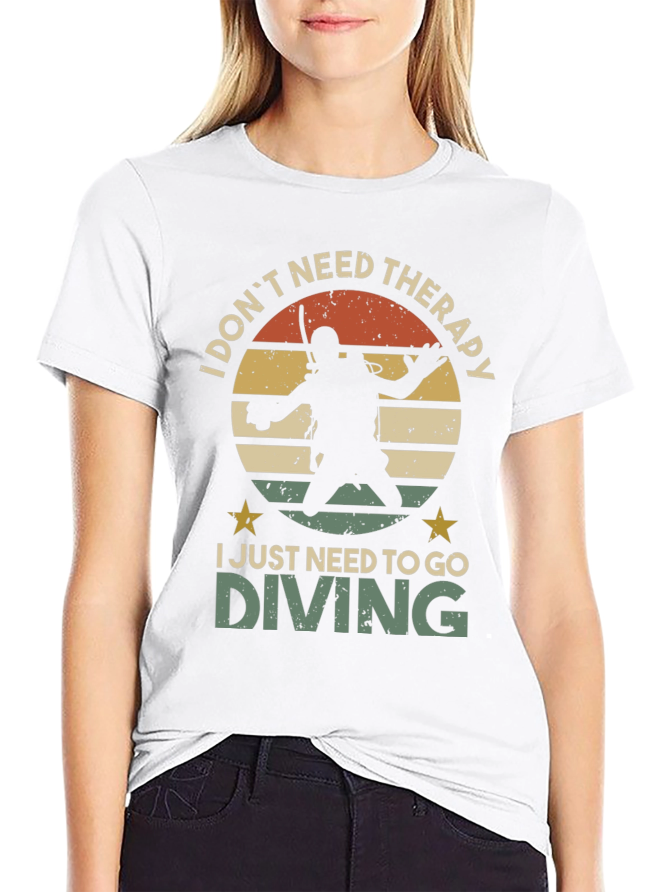 Diving Therapy Graphic T-Shirt