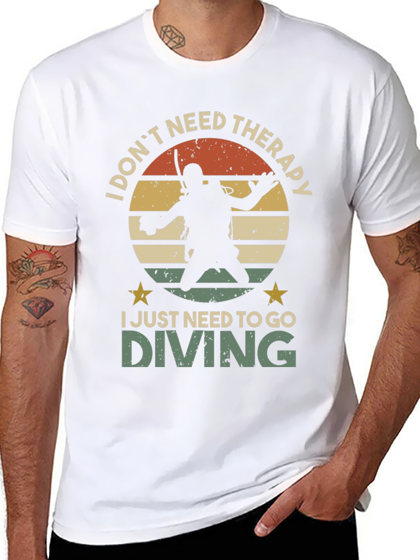 Diving Therapy Graphic T-Shirt