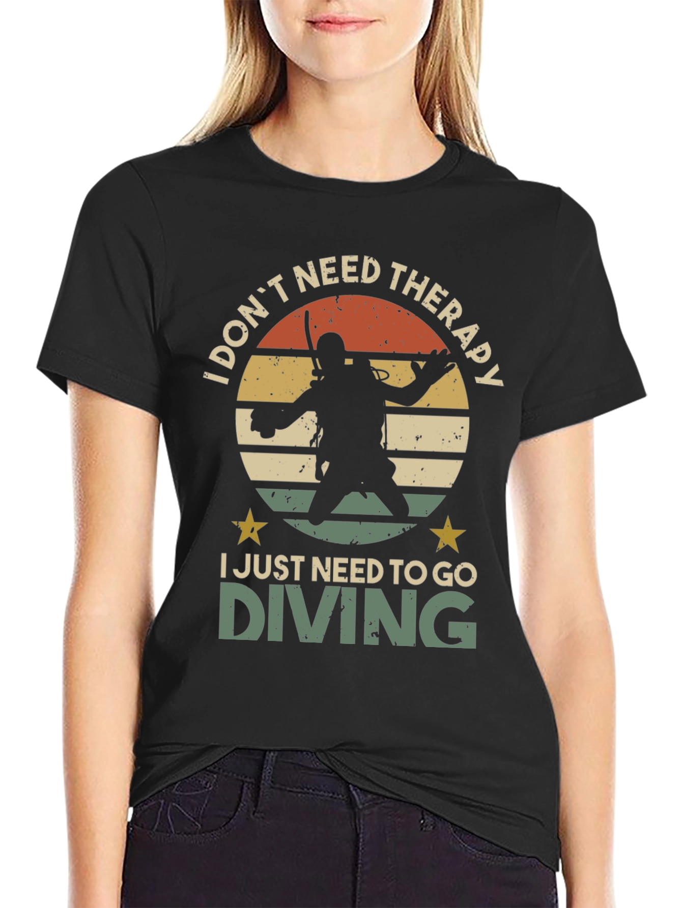 Diving Therapy Graphic T-Shirt