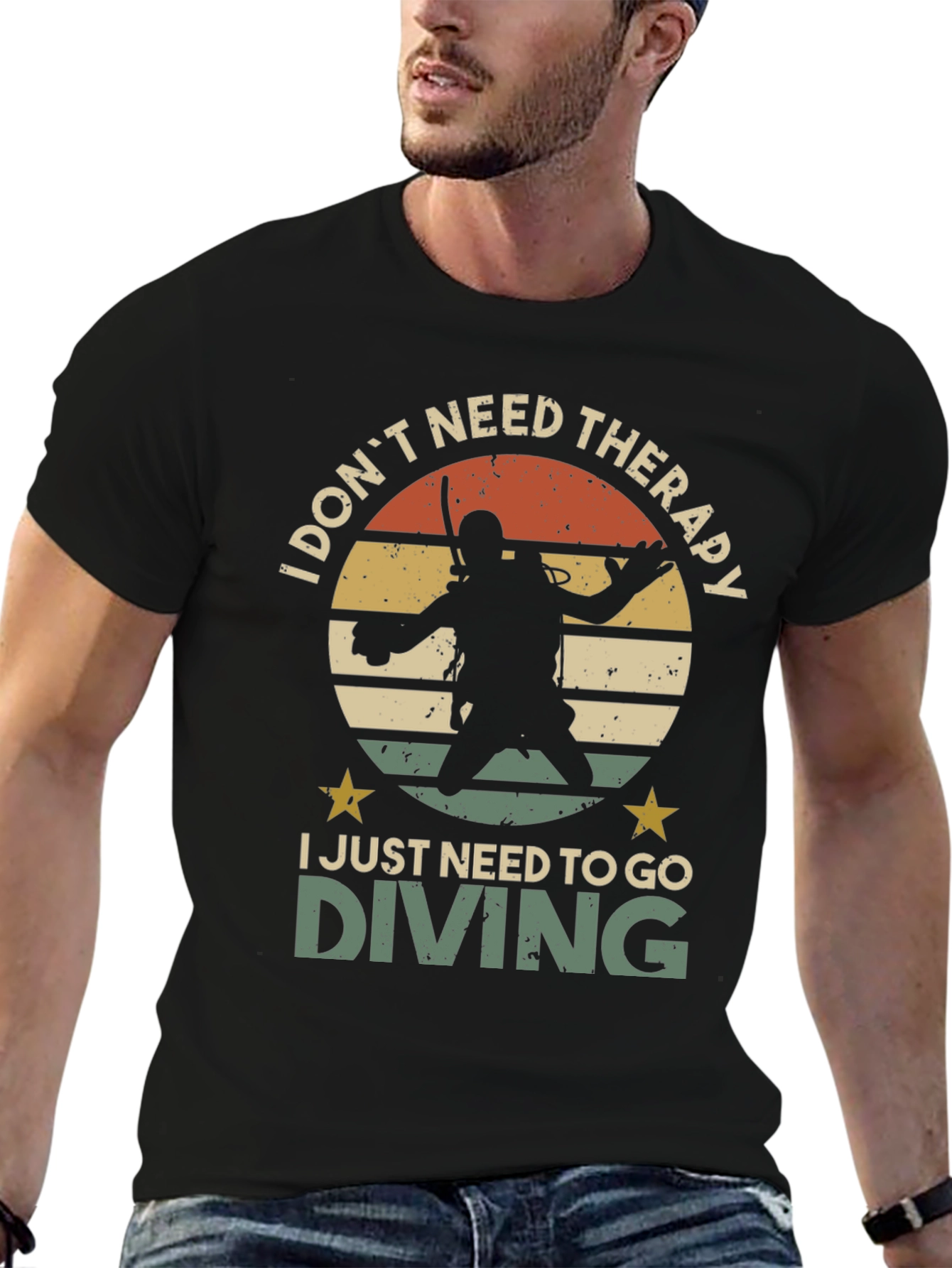 Diving Therapy Graphic T-Shirt