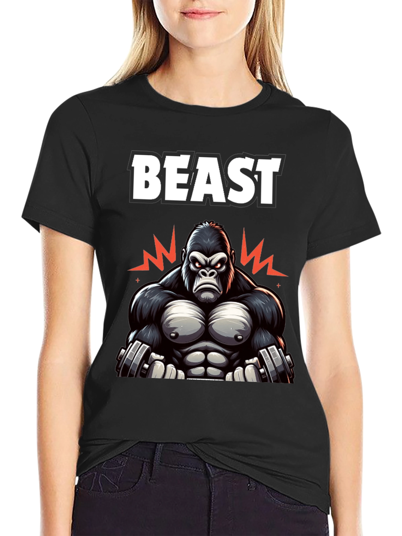 Beast Mode Gorilla Graphic T-Shirt
