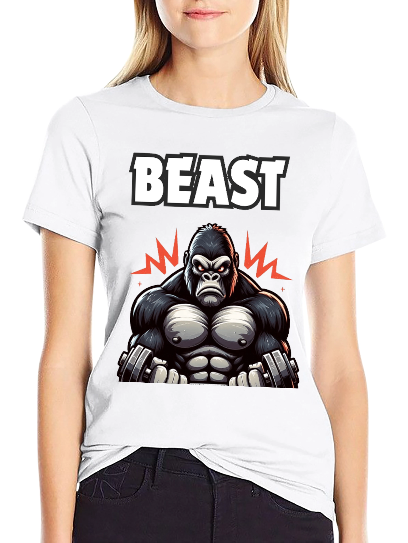 Beast Mode Gorilla Graphic T-Shirt