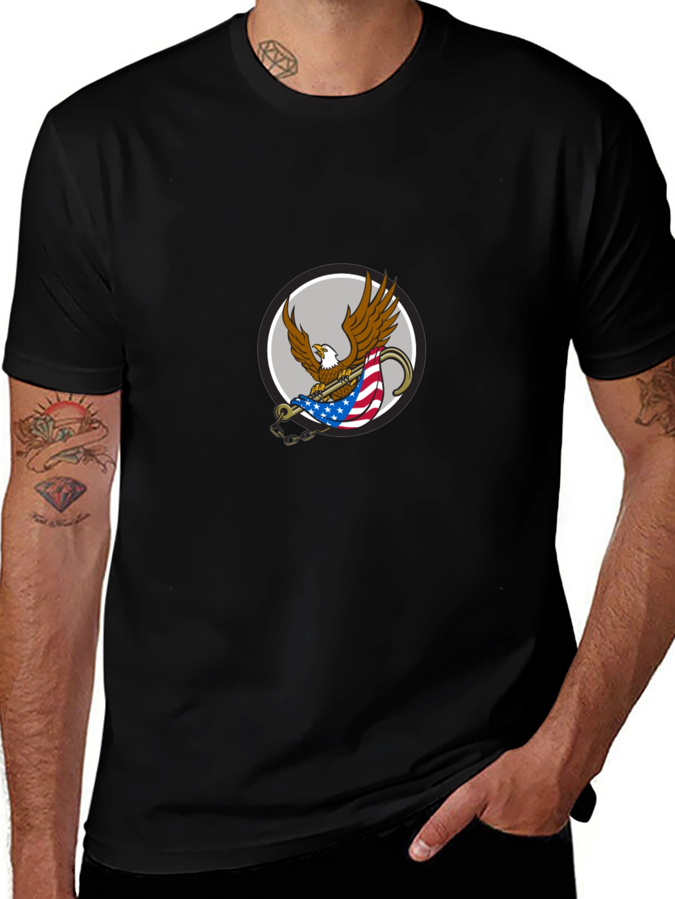 Eagle Flag Graphic T-Shirt