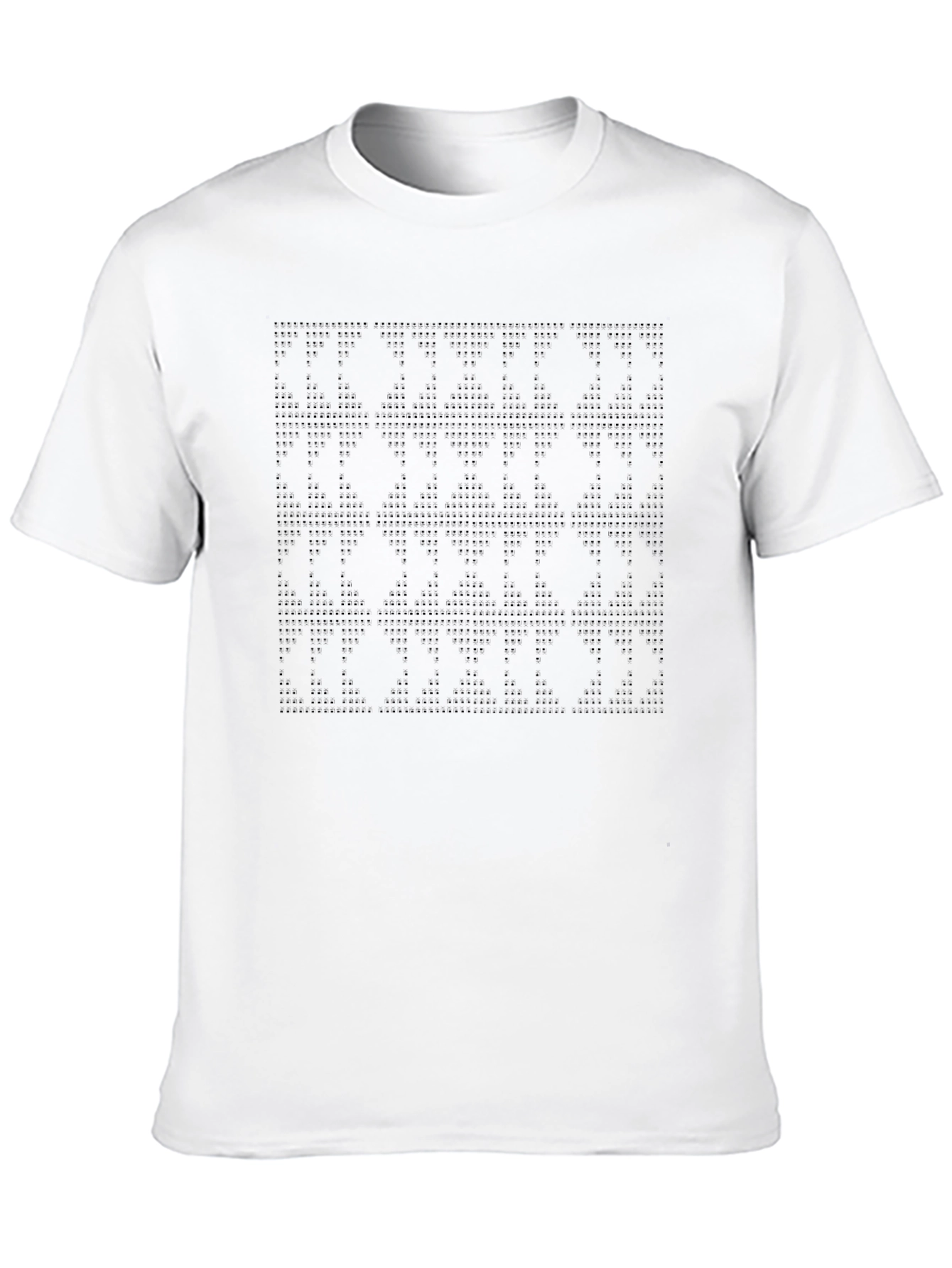 Stylish Black Patterned T-Shirt for Men