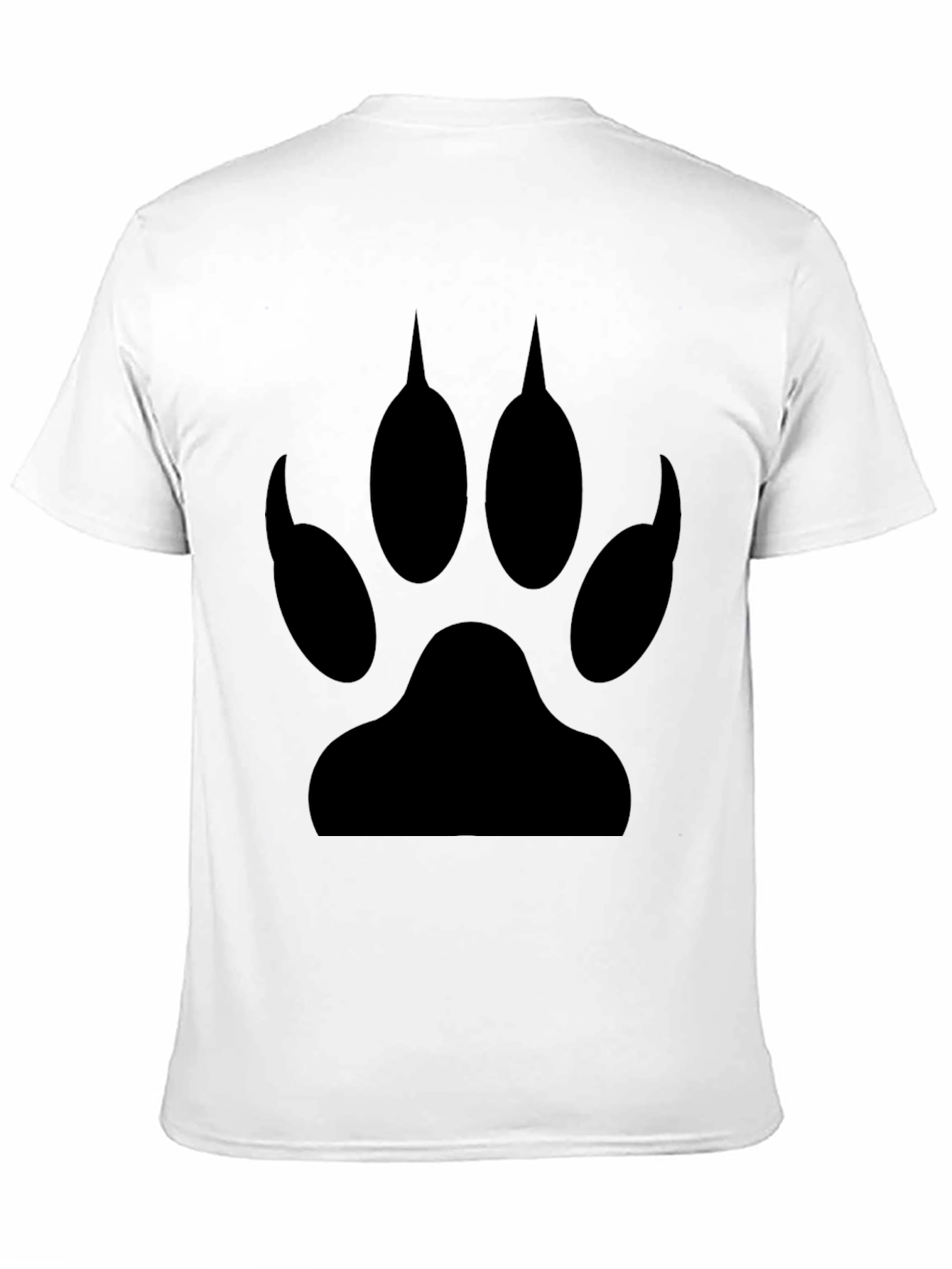 Black Paw Print T-Shirt
