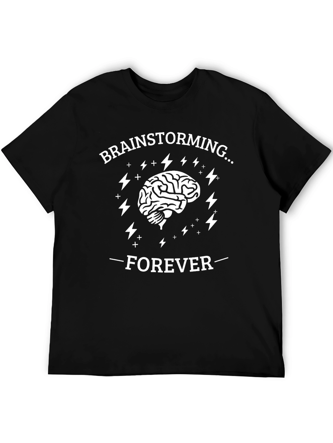 Brainstorming Forever T-Shirt - Mens Black Tee