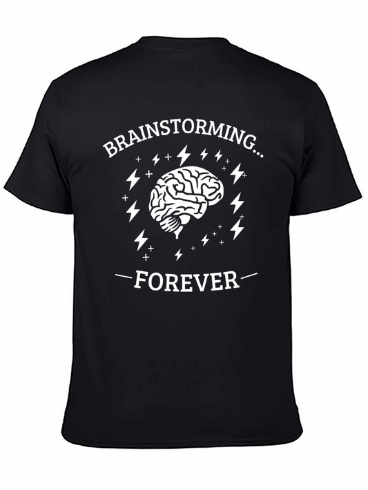 Brainstorming Forever T-Shirt - Mens Black Tee