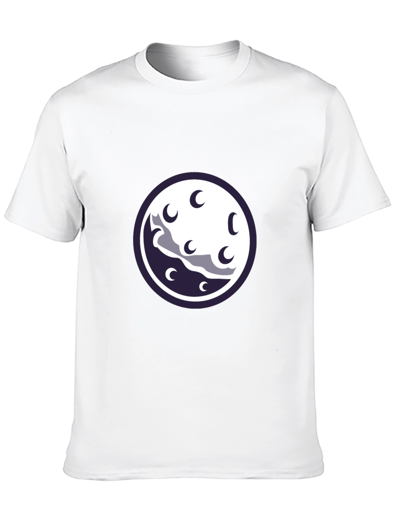Night Sky Moon Graphic Tee - Black
