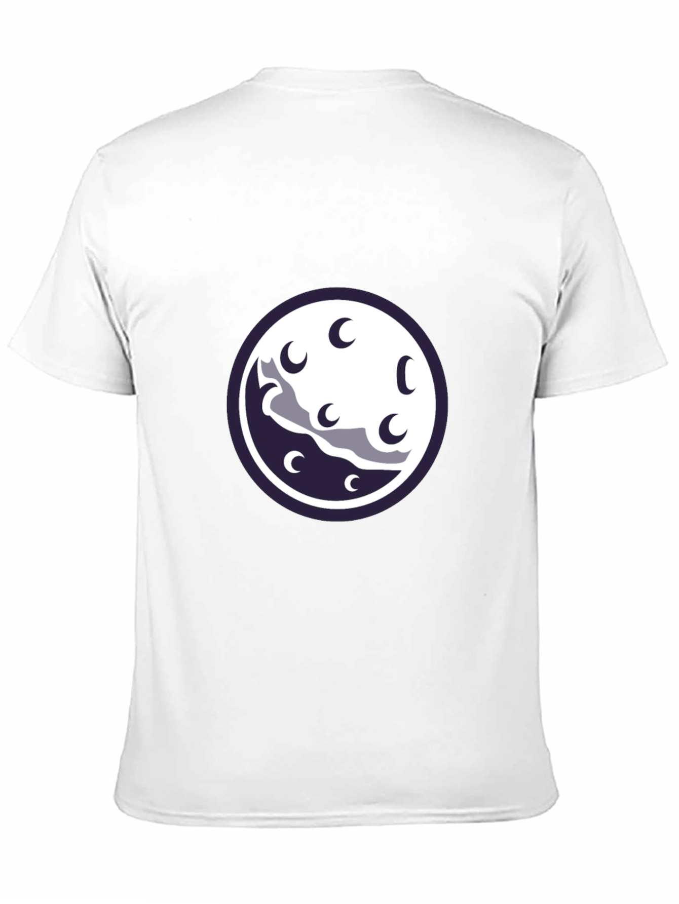 Night Sky Moon Graphic Tee - Black