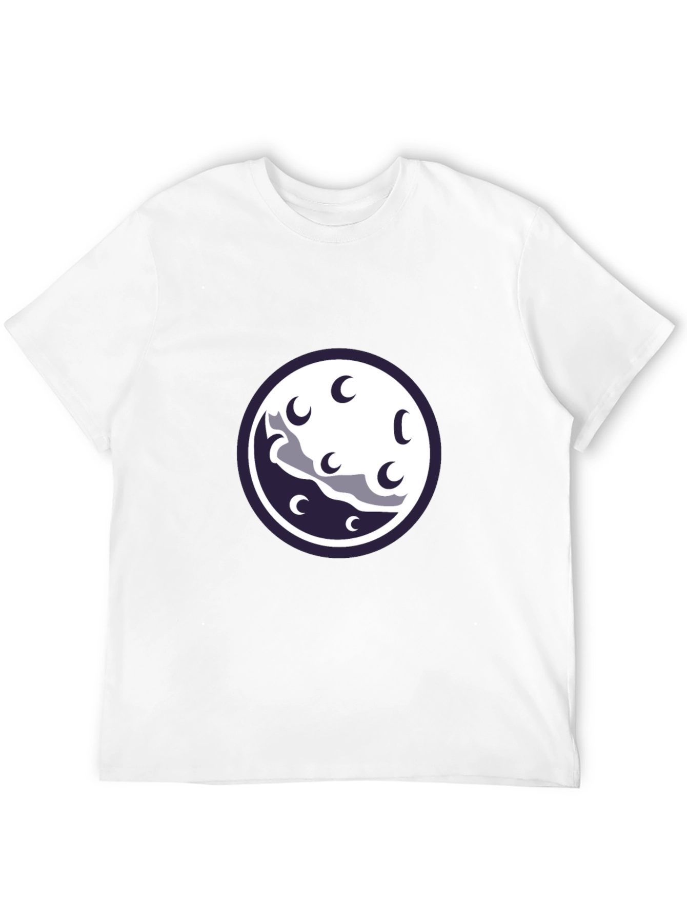 Night Sky Moon Graphic Tee - Black
