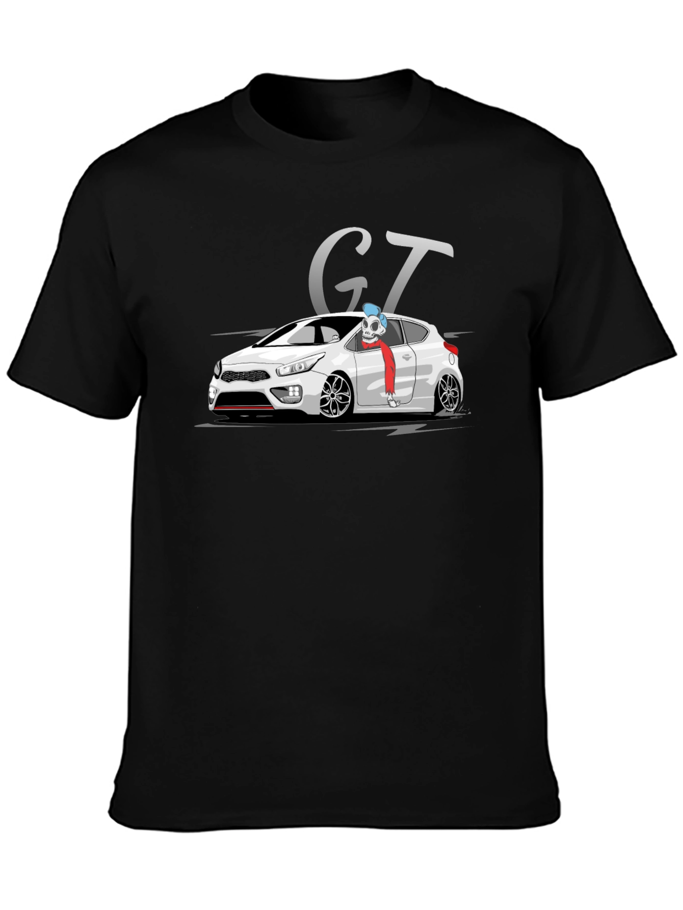 GT Car Graphic Black T-Shirt