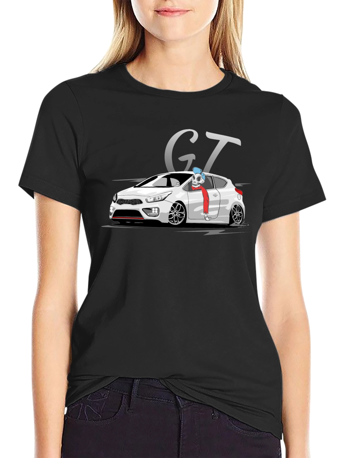 GT Car Graphic Black T-Shirt