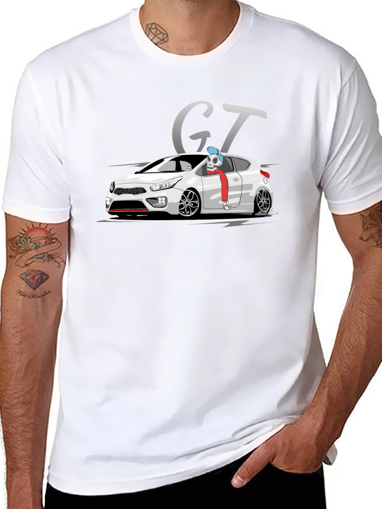 GT Car Graphic Black T-Shirt