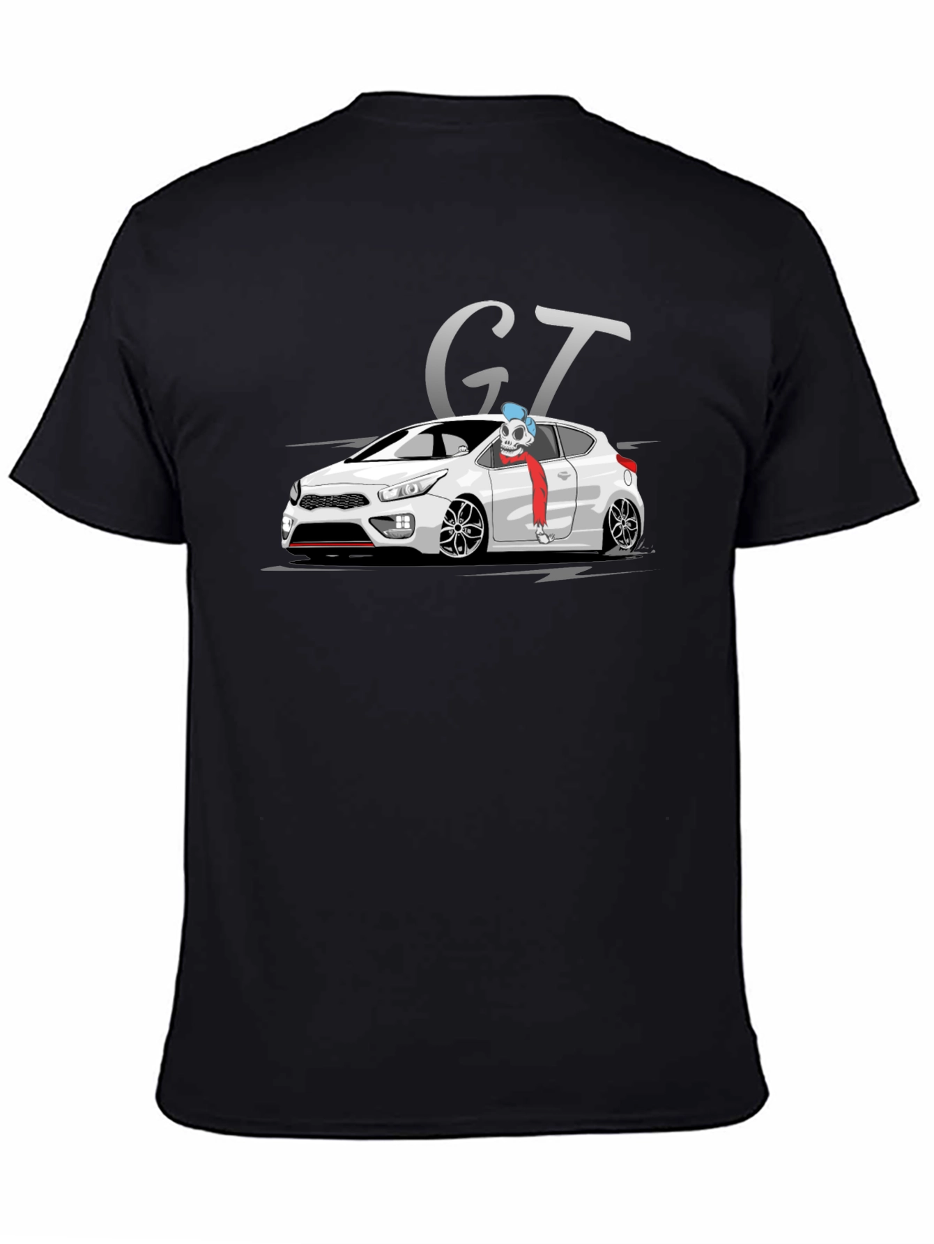 GT Car Graphic Black T-Shirt