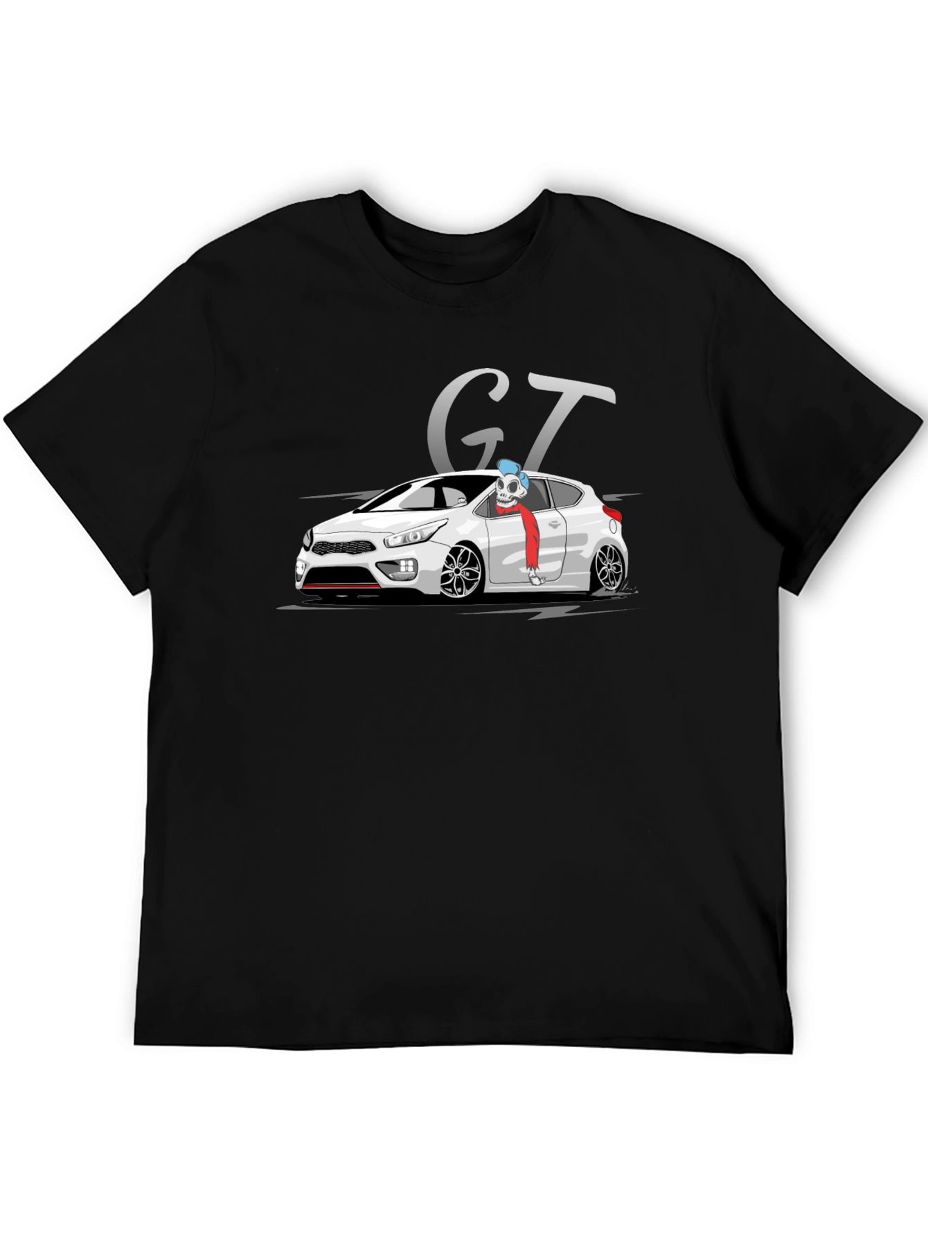 GT Car Graphic Black T-Shirt