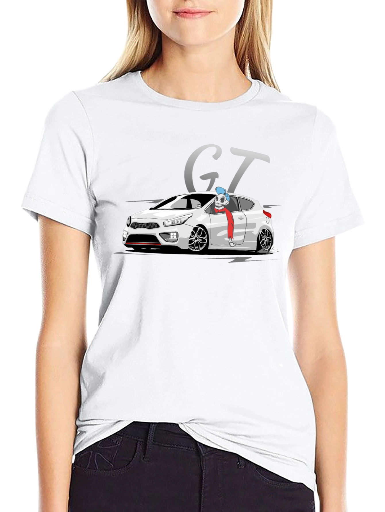 GT Car Graphic Black T-Shirt