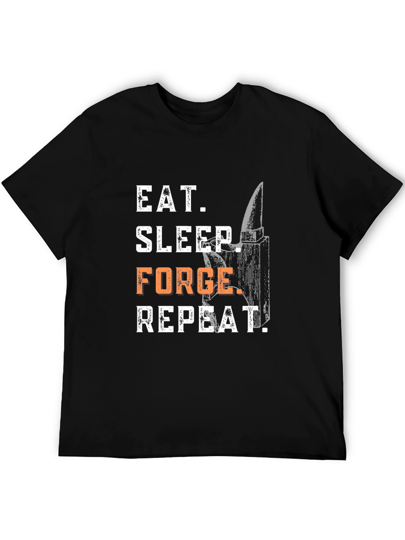 Eat Sleep Forge Repeat Black T-Shirt