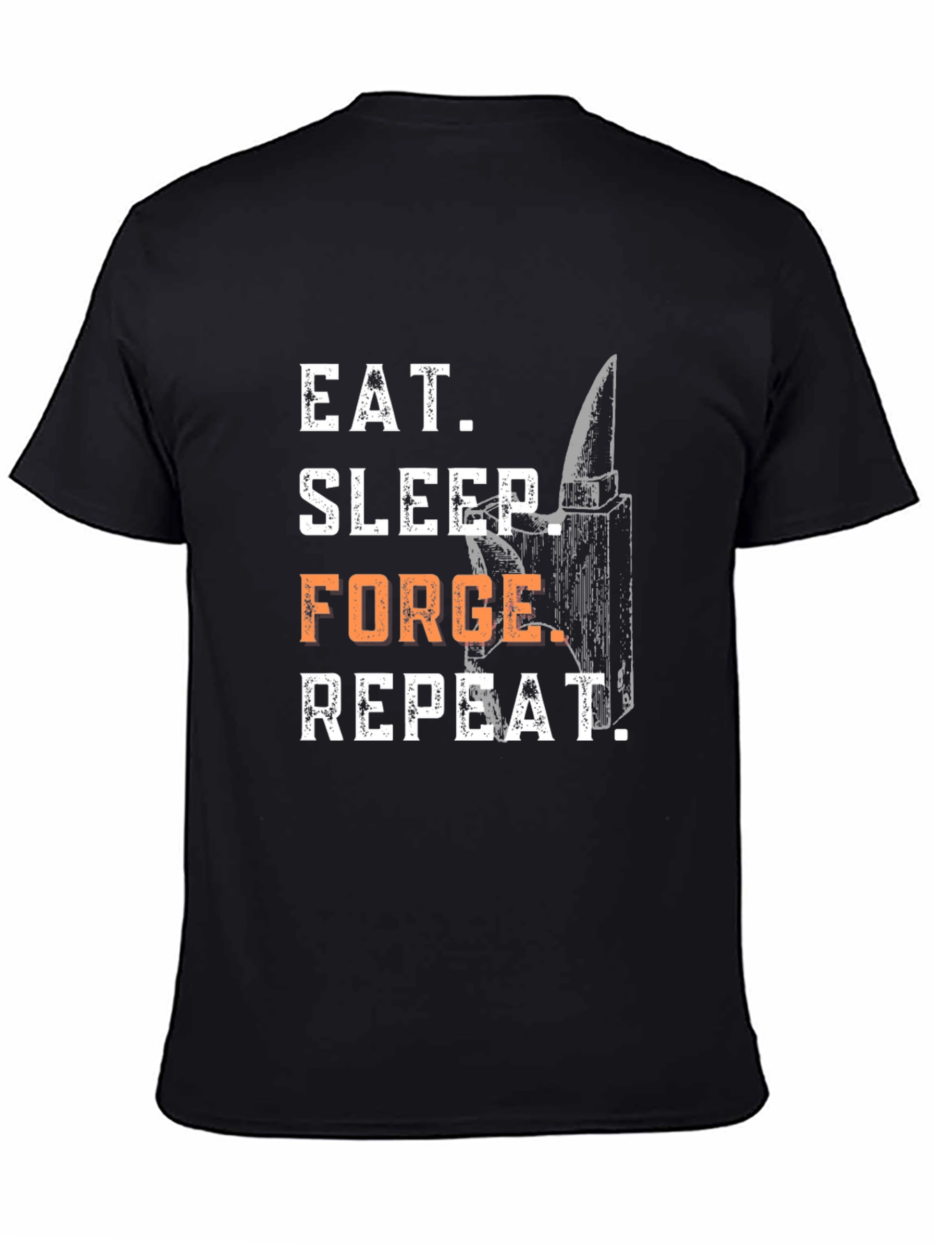 Eat Sleep Forge Repeat Black T-Shirt