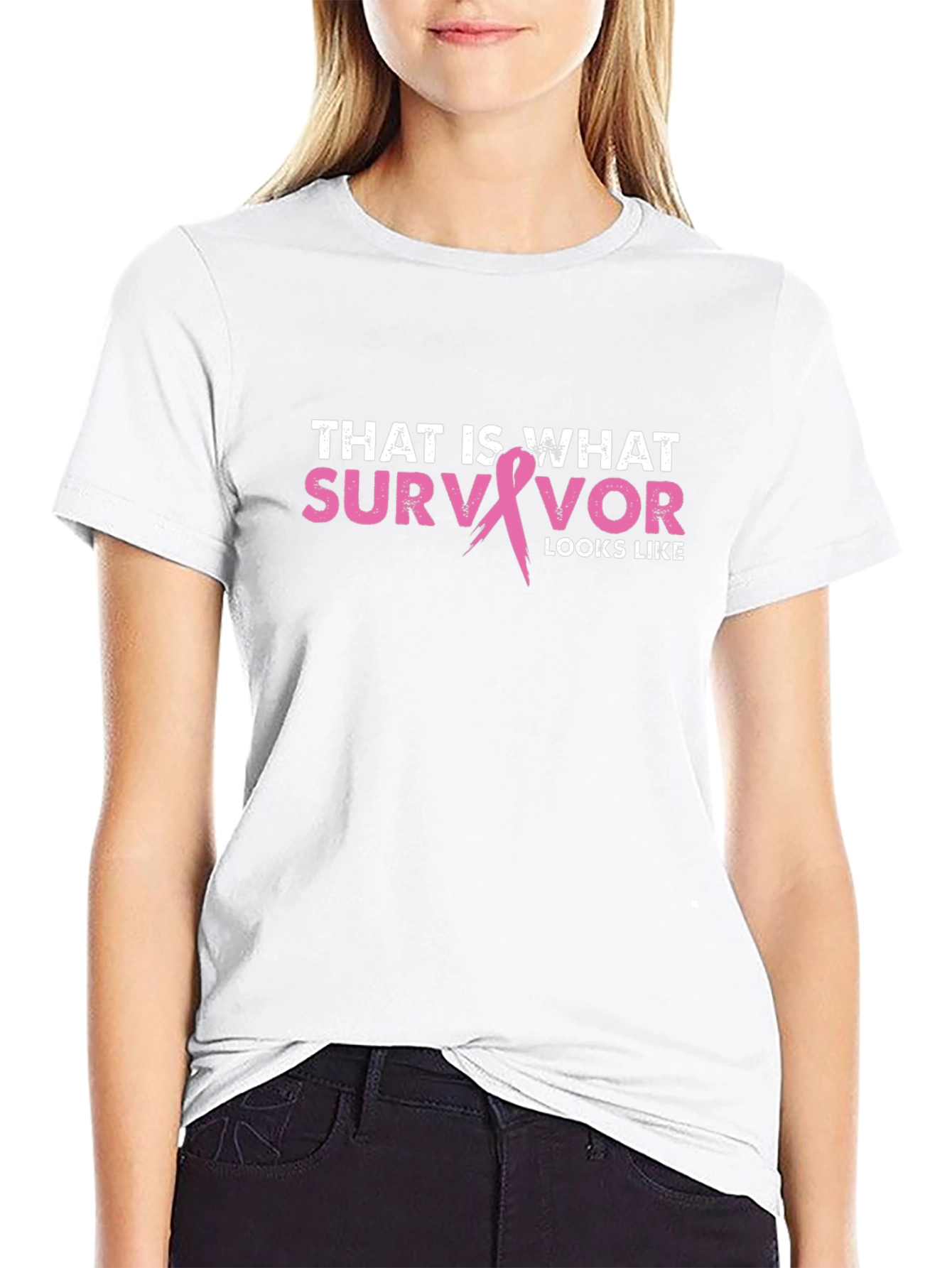 Survivor Graphic Tee - Breast Cancer Awareness