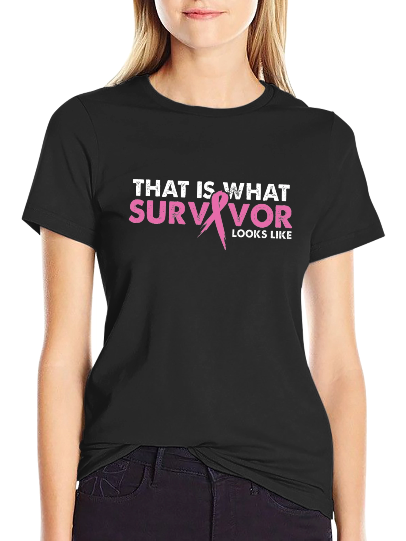 Survivor Graphic Tee - Breast Cancer Awareness