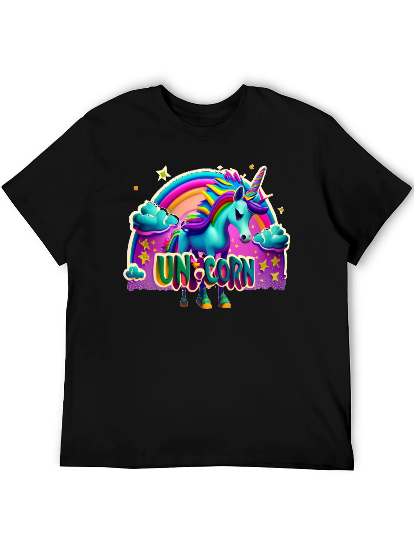 Unicorn Graphic Print T-Shirt