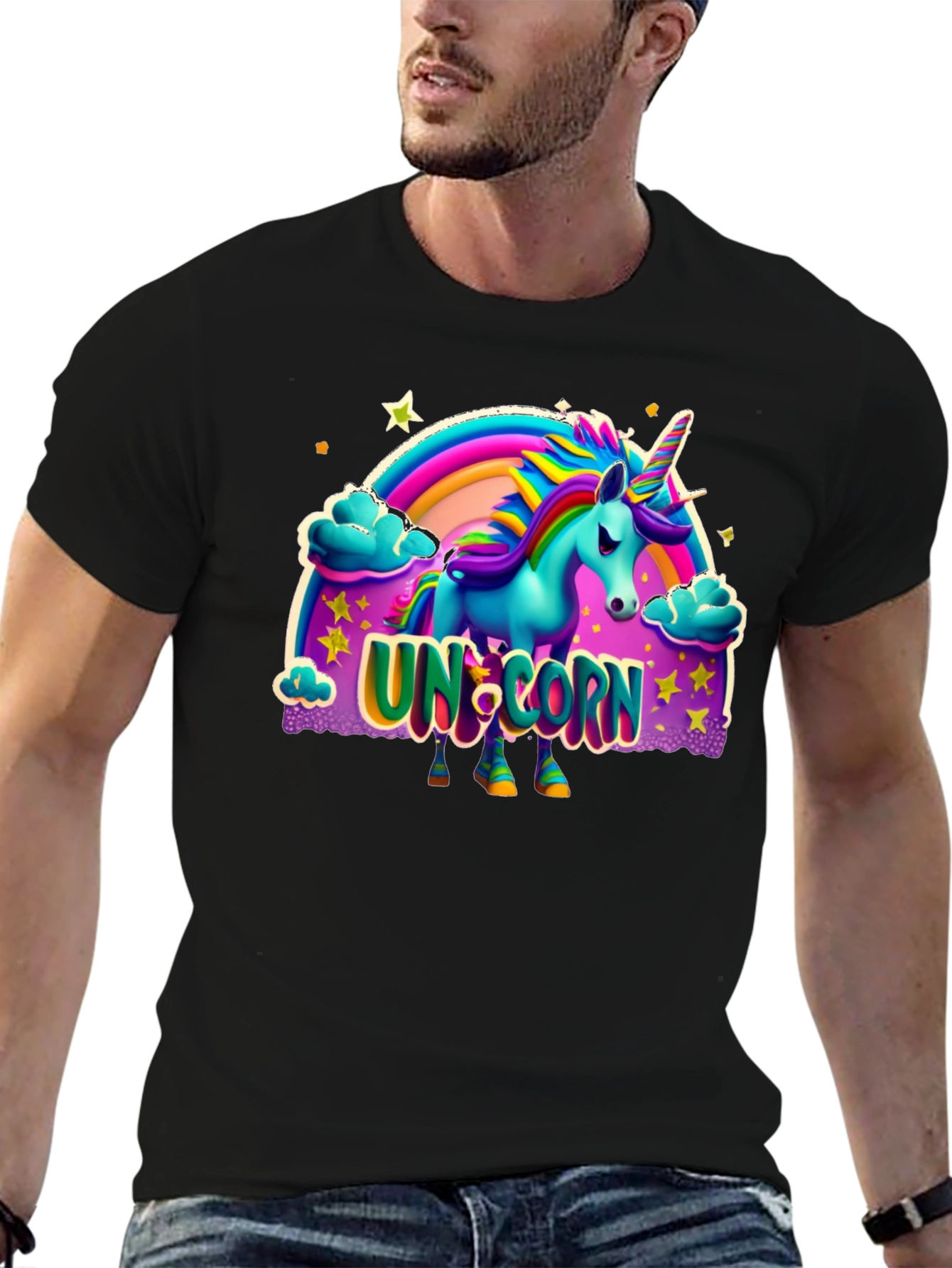 Unicorn Graphic Print T-Shirt